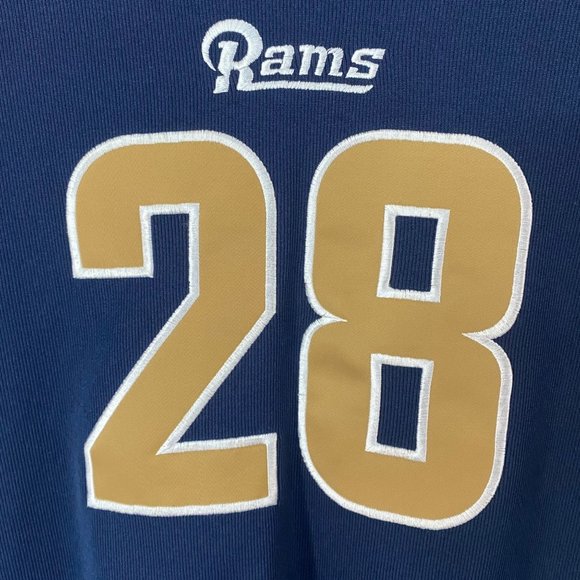Vintage NFL Reebok St. Louis Rams Jersey Youth Large Marshall Faulk #28 Football - Picture 8 of 13